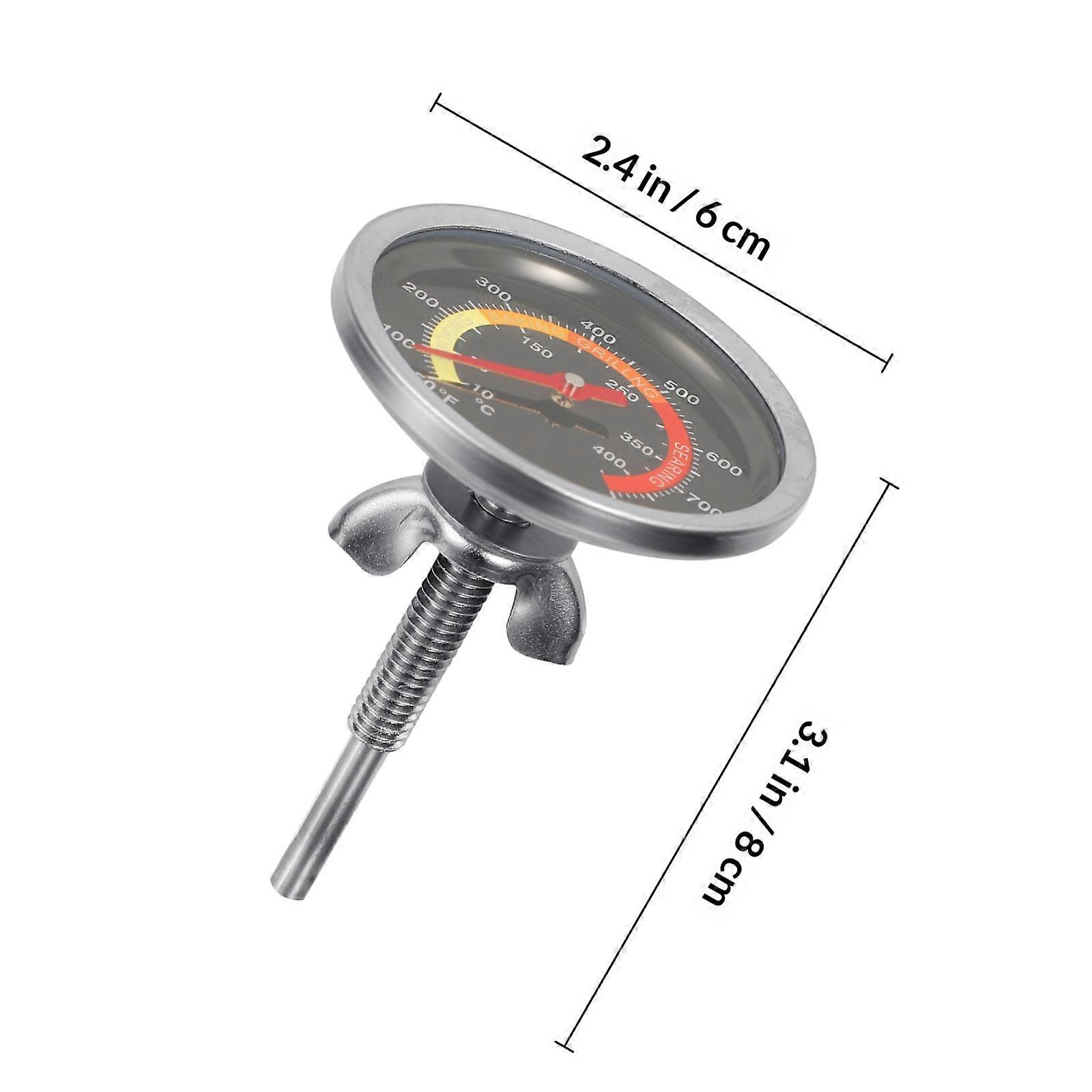 Cooking Thermometer Oven Use with Instant Read Function Silver