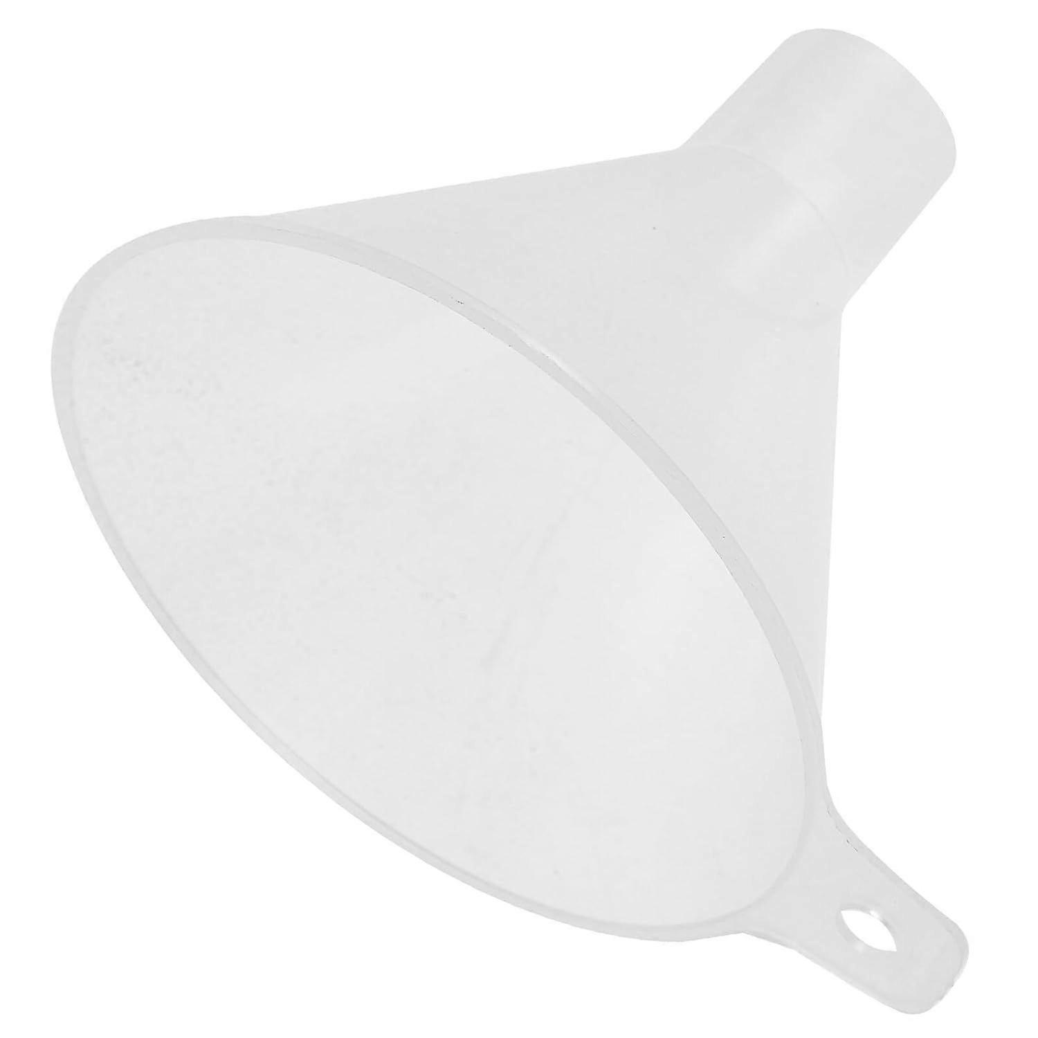 Plastic PP Flat Bottom Lab Funnel 100mm for Science Experiments