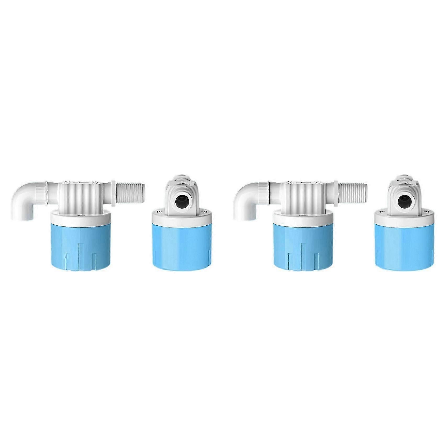 4pcs Automatic Float Valve Water Level Control Switch Horizontal Inflow Installed Inside Tower Tank Side Water Inlet-SNNGV