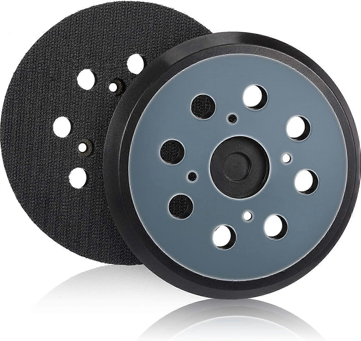2 Pack 5 Inch 8 Hole Hook and Loop Sanding Pad Compatible with Random Orbital Sander