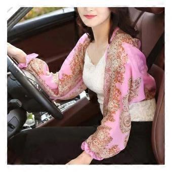 UV-proof Sleeve Shawl Breathable Sunproof Printed Women Sleeve Shawl for Oudtoor Riding Driving ss