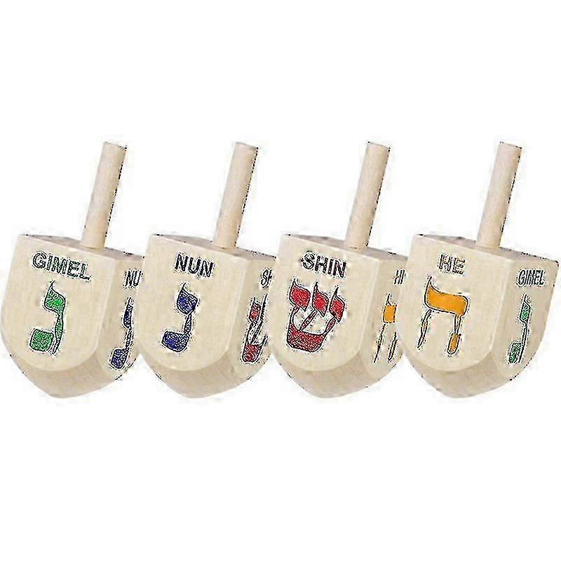 Hanukkah Dreidel Wood Set