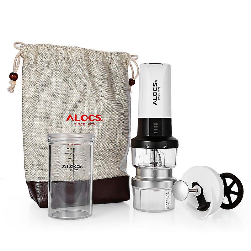 Outdoor Tableware Electric Portable Coffee Maker Camping Coffee Grinder With Camping Light Function Coffee Machine Filter Sets
