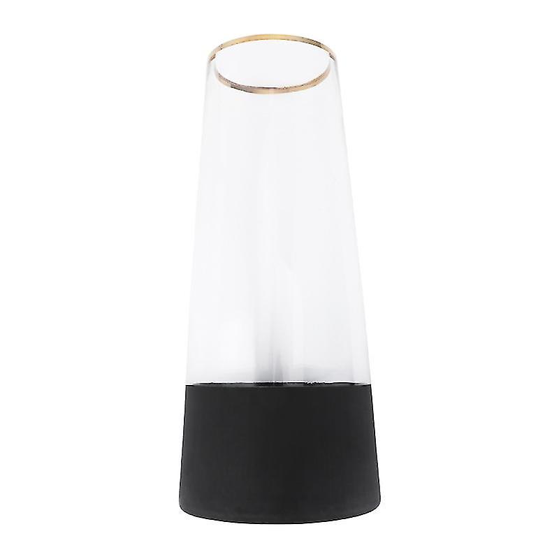 30X13cm Transparent Color Vases Light Luxury Vase Transparent Glass Vase T-shaped Flower Holder Home