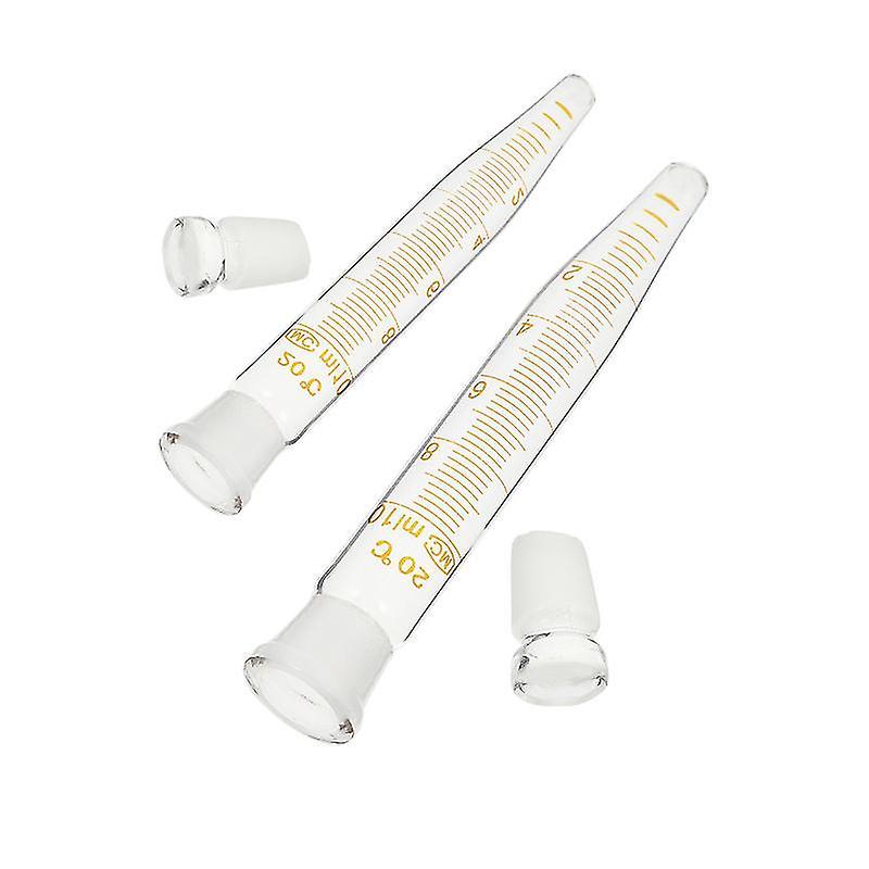 12X2cm Transparent Test Tubes 2pcs 10ml Science Laboratory Centrifuge Tubes Test Experiment Tubes Wi