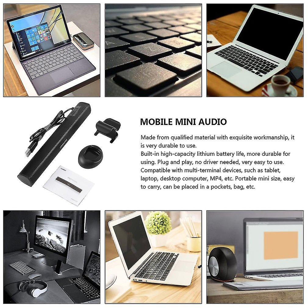 Mini Draagbare Usb 2.0 Stick Soundbar Speaker Subwoofer Luidspreker Notebook Speaker voor Laptop Computer Tablet PC