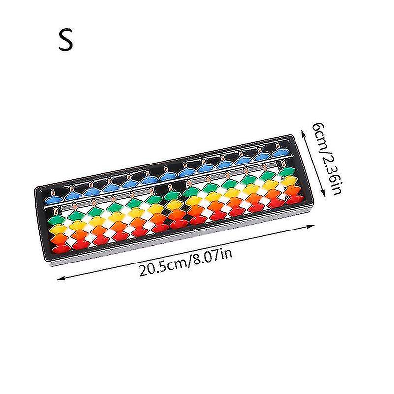 Portable 13/15/17 Column Abacus Arithmetic Soroban School Math Learning Tool