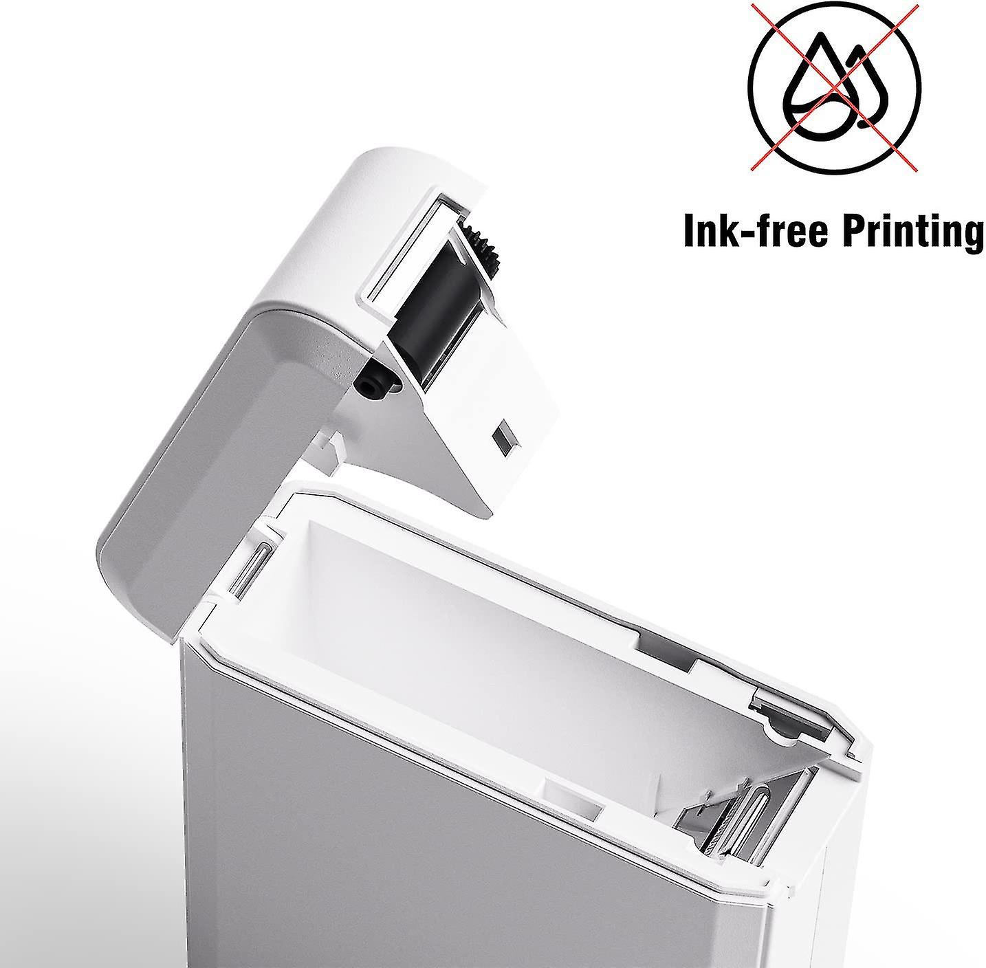 Bluetooth Thermal Label Maker Machine With Tape, Portable Inkless Label Printer Handheld & Rechargeable With Multiple Templates For Home Office, Compa