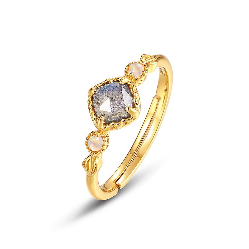 S925 Sterling Silver Gold-plated Ring