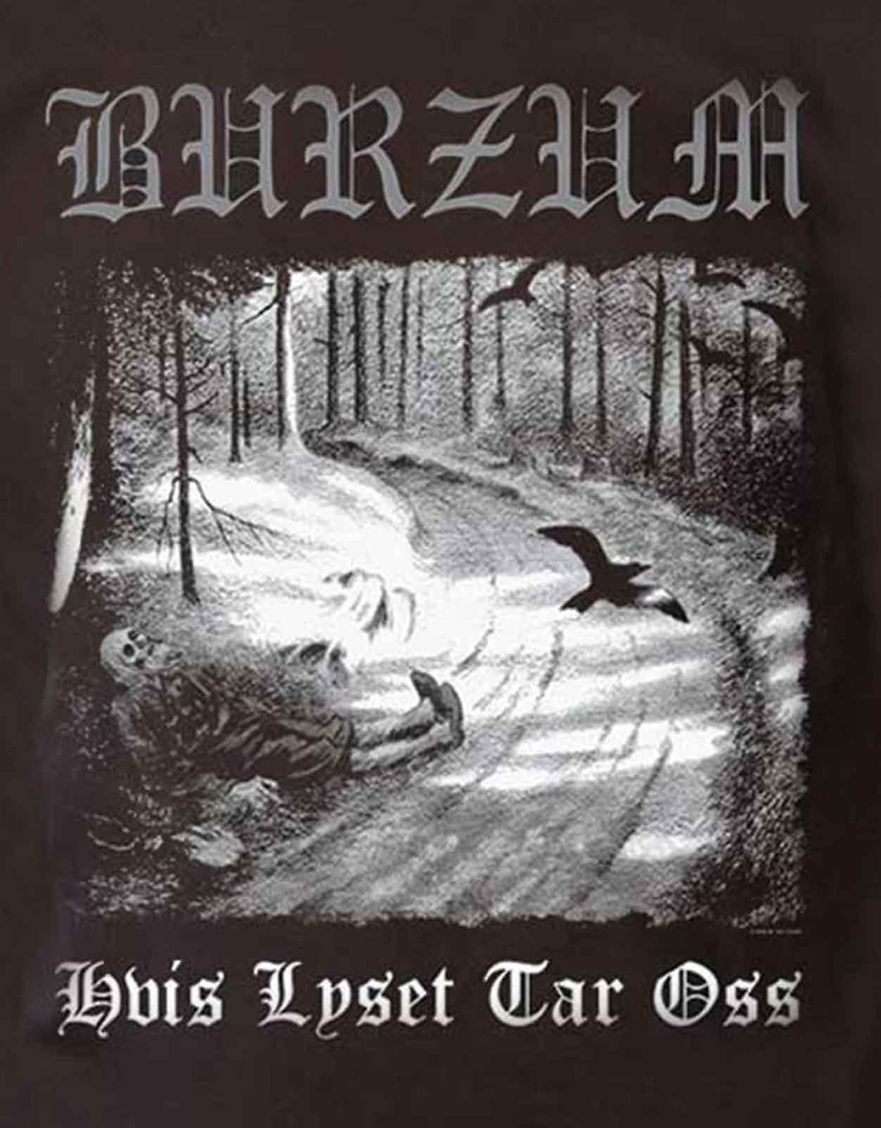 Officially Licensed Burzum Hvis Lyset Tar OSS T-Shirt - Men's Black Band Tee - View #8