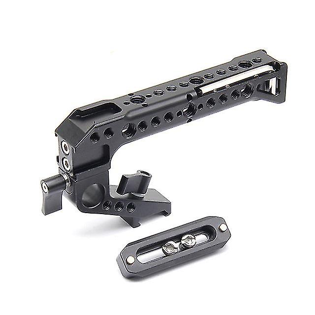 Camera Handle Cage Universal Camera Cage Chute Handle With 4 Cold Boot Mouth Handheld Hand Grip For Dslr Camera Monitors Light