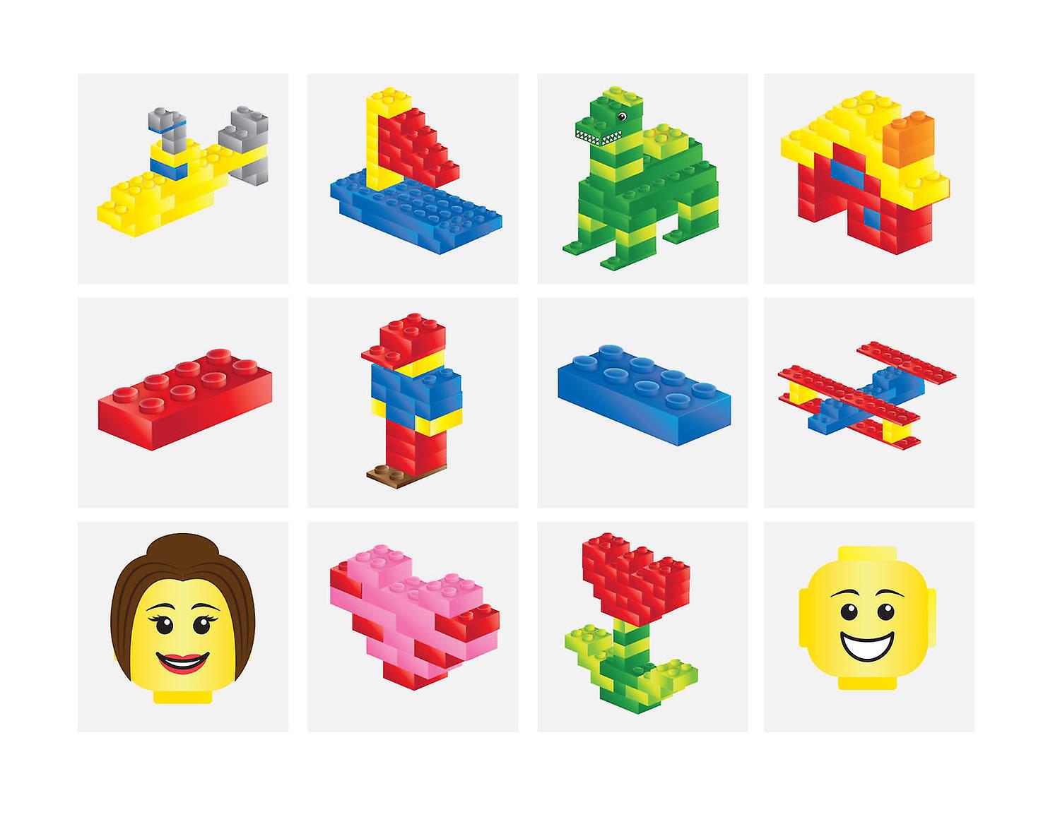 Lego 60 stk tatovering for barn