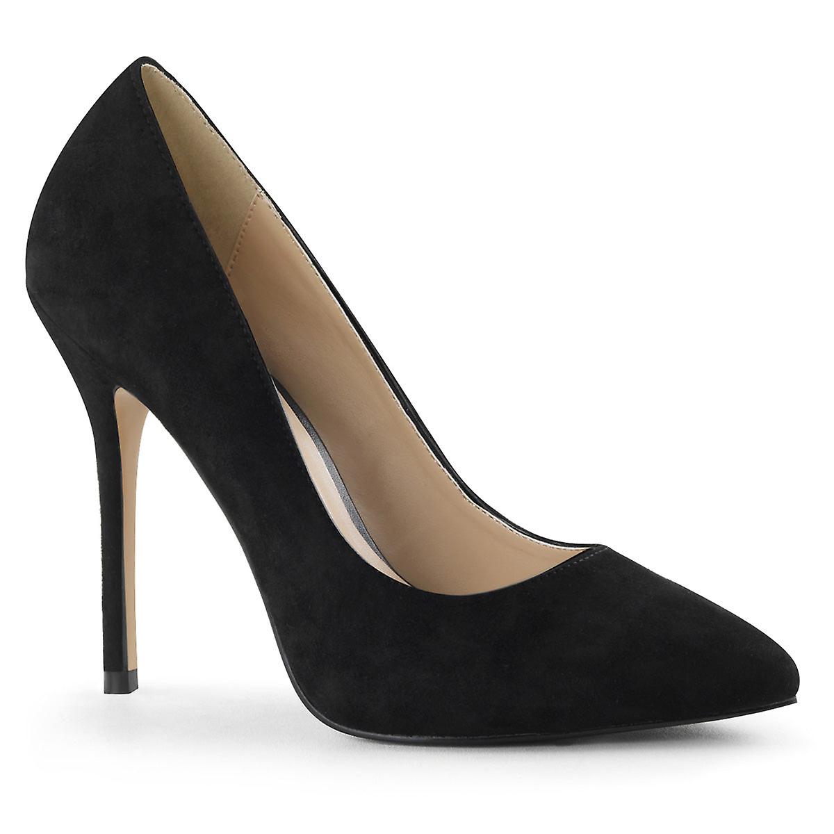 Pleaser Womens Pumps Amuse-20 Blk Suede