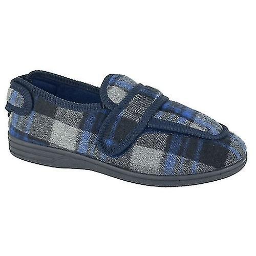 Zedzzz Mens Peter Checked Slippers