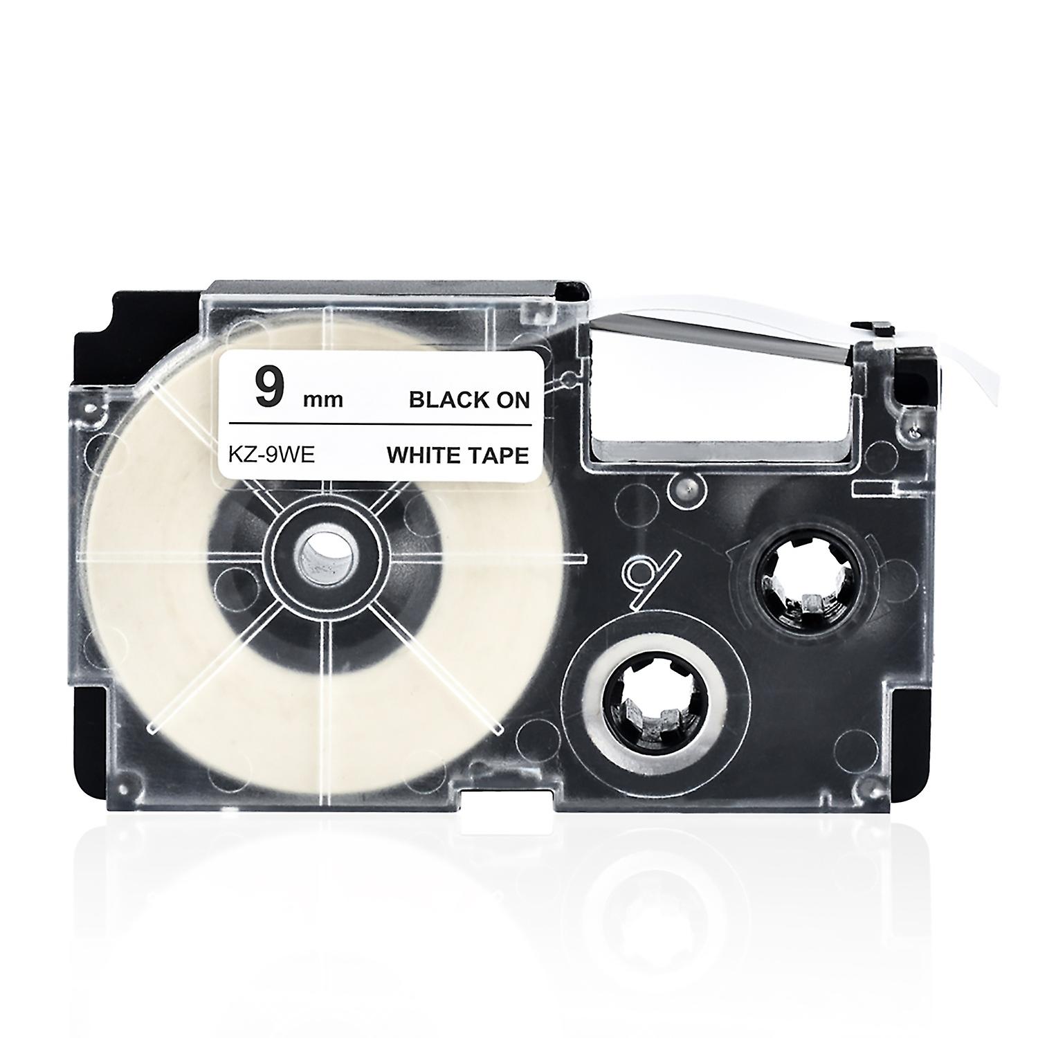 9mm Label Tape Compatible Tape Cartridge Ribbon Replacement for Casio KL-60 KL-100 KL-170 KL-120 KL-
