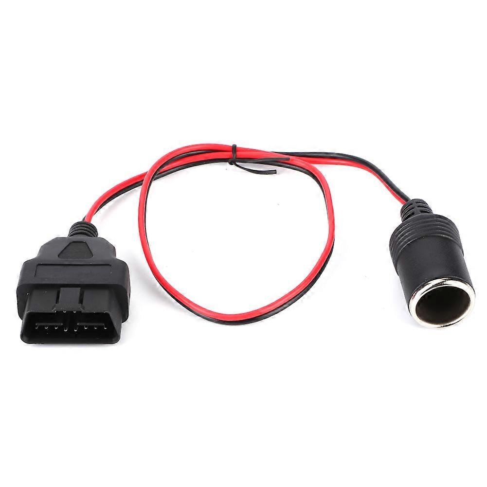 Cigarette Lighter Socket Power Adapter 1 to 2 Splitter Connector for OBD2 Equipment Charging and Power Supply