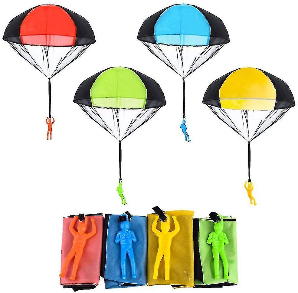 Hinges Parachute Toy Set Tangle Free Throwing Toy Parachute Throwing Parachute Figures Toss Toy
