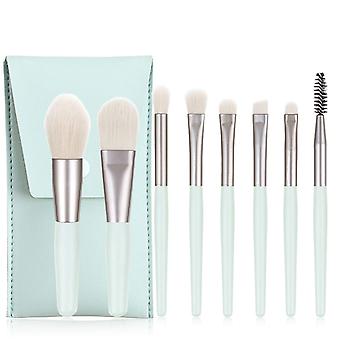 Make-up-Pinsel mit Tasche, 8-teiliges professionelles Make-up-Pinsel-Set, Kosmetikpinsel-Set in Reisegröße für Gesichts-Foundation-Rouge