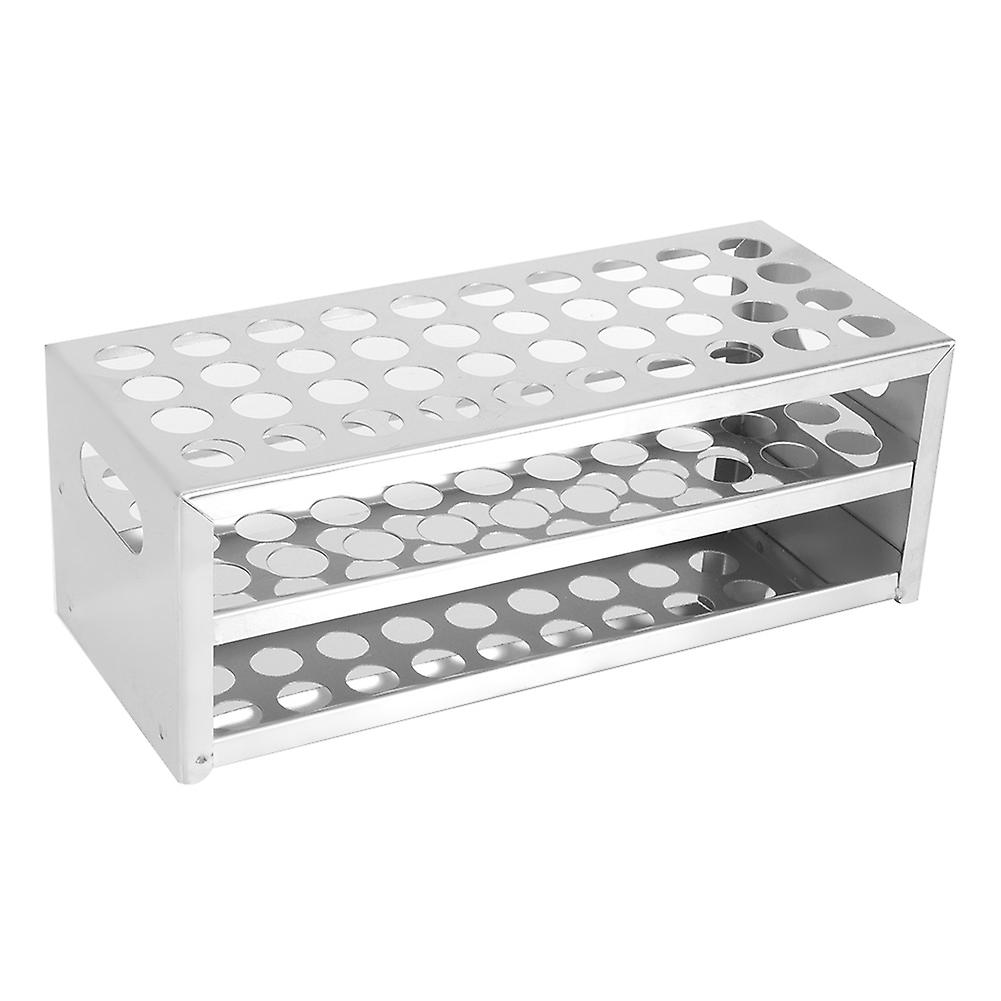 304 Stainless Steel Punch-plate Test Tube Rack 40 Holes Large Capacity (15.5mm*40)