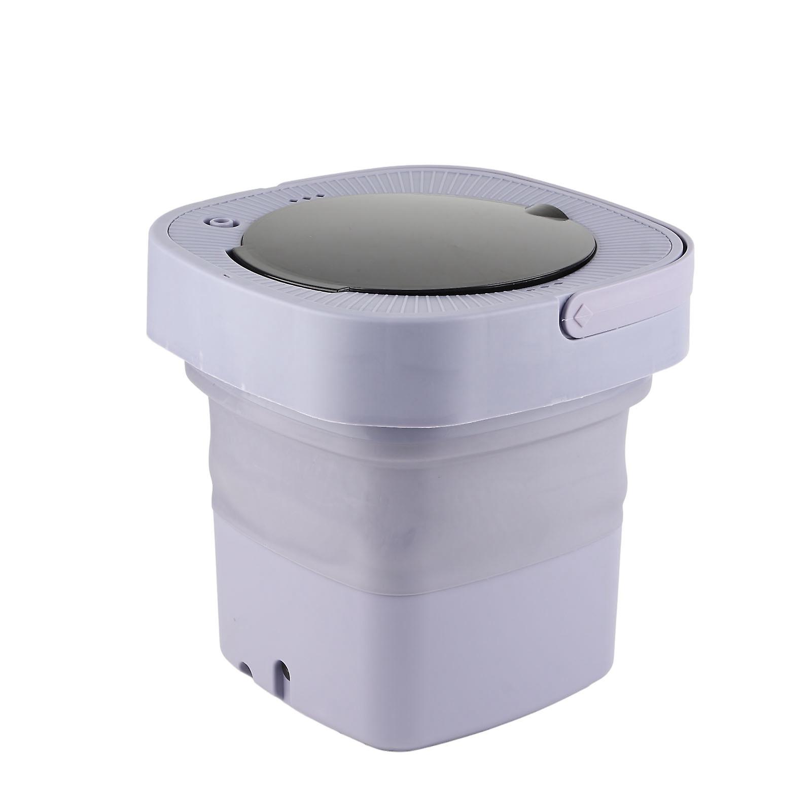 Folding Washing Machine Full Automatic Small Underwear Foldable Washer for Dormitory EU Plug 100?240V Purple