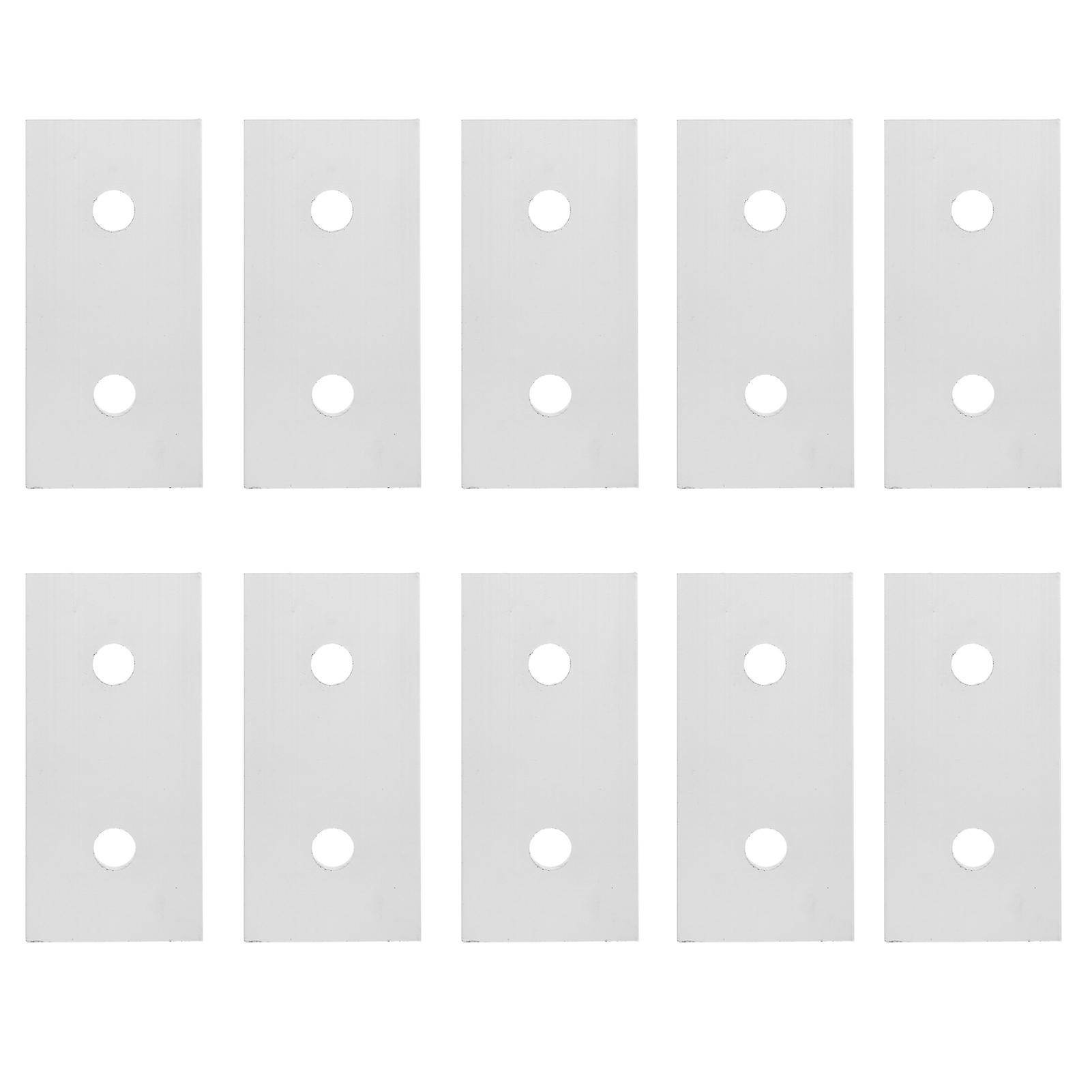 10Pcs Joining Plate Aluminum Flat Connecting Reinforcement Vertical Connection Tool4040‑2 Hole