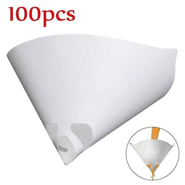 Paint Strainer 100 Micron Fine Mesh Paper Paint Filter Cone Fine Nylon Mesh Funnel Hooks for Use Automotive Arts,Crafts Painting~25745