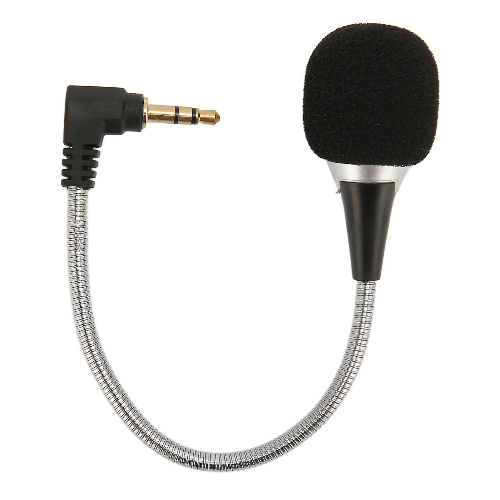 Mini Condenser Microphone - Noise Reduction, Flexible Gooseneck for Laptop & Computer