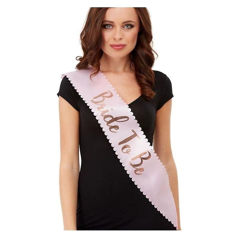 Bride To Be Sash Pink & Gold 27358