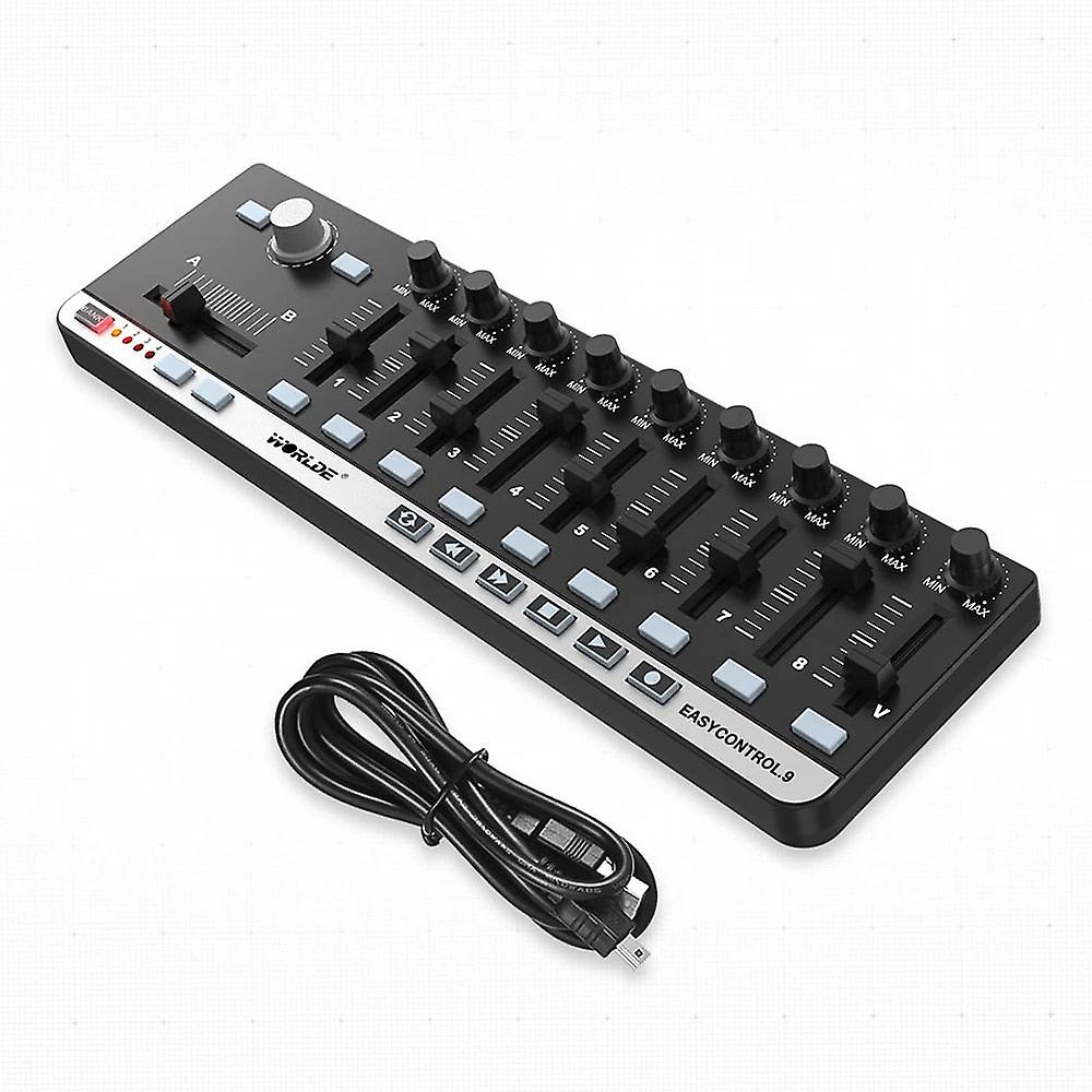 Worlde Easycontrol.9 Portatile Mini Usb 9 Slim-line Controllo Midi Controller
