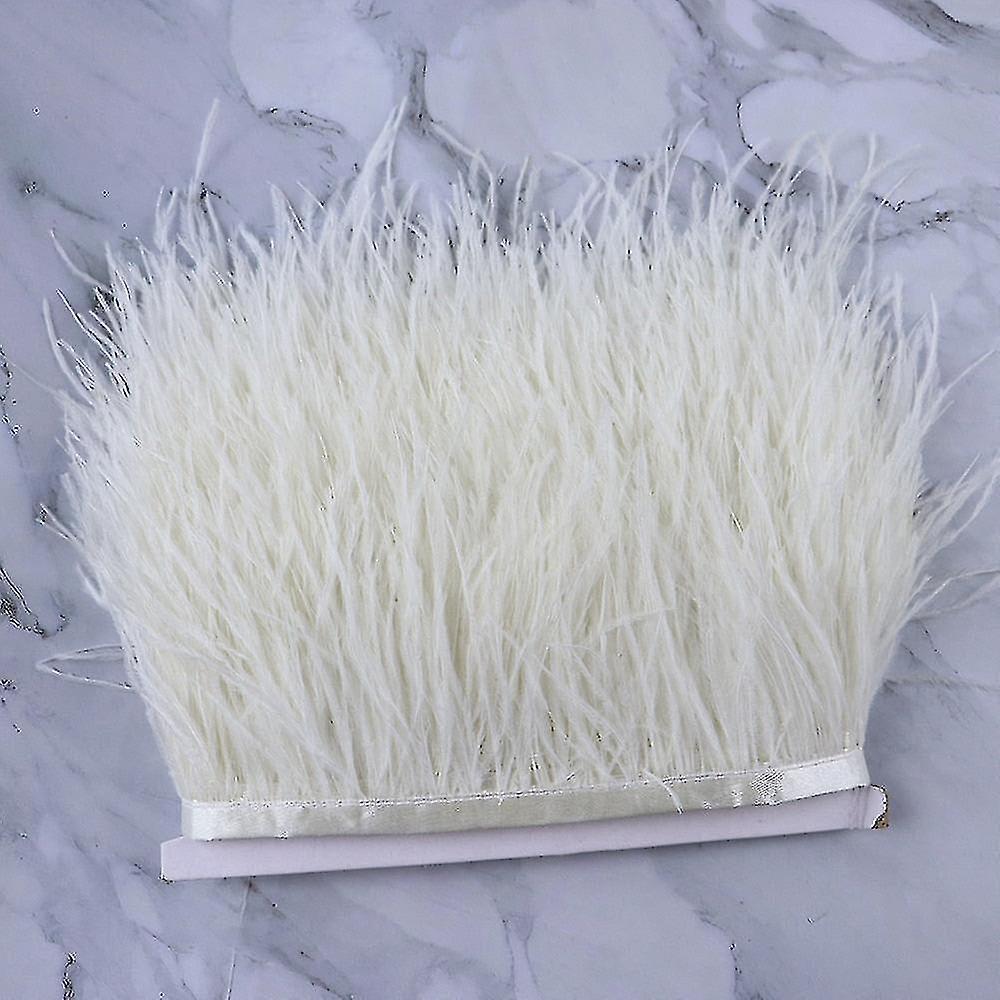 Äkta strutsfjäder trimband för klänningskläder dekoration