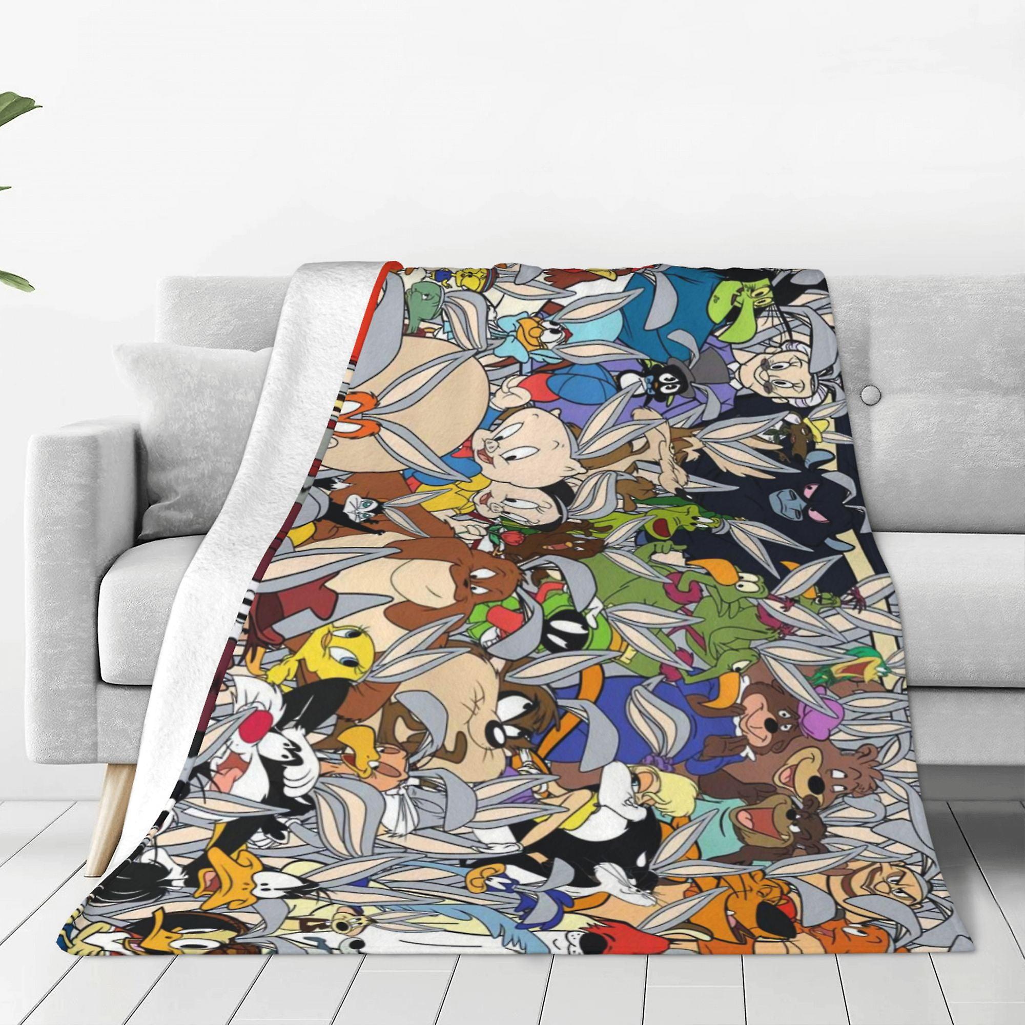 Bluey and Bingo In the Stars Blue Character Silky Soft Blanket Throw, 46 X 60
