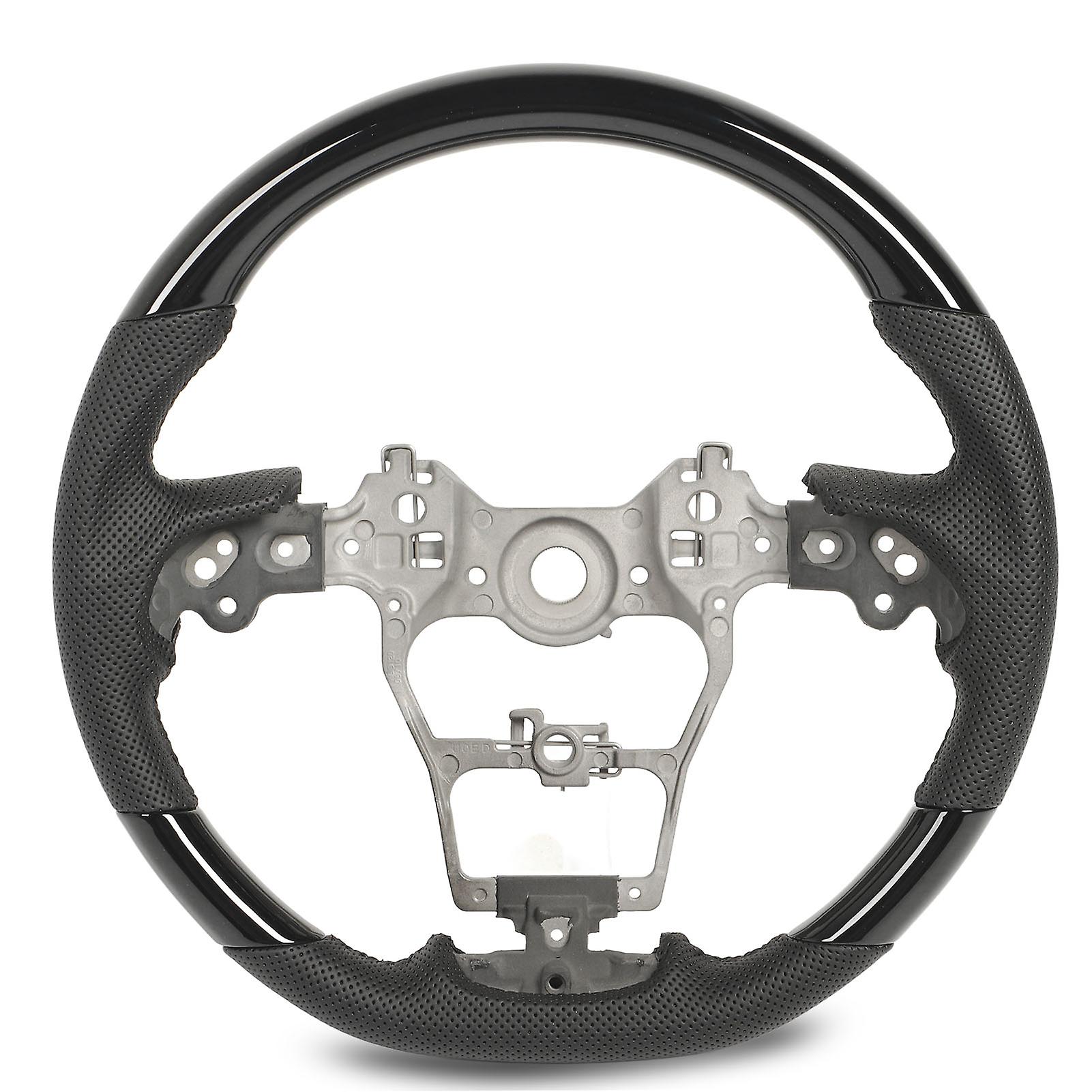 Hydro Dip Steering Wheel Perforated Leather for Highlander XU70 Sienna XL40 2020 to 2023 Glossy Black