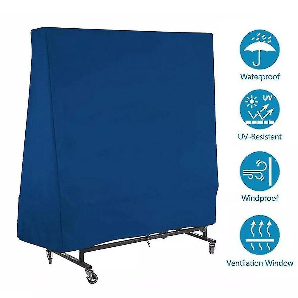 Outdoor Waterproof And Dustproof Table Tennis Table Cover Table Tennis Table Cover 165x70x185cm
