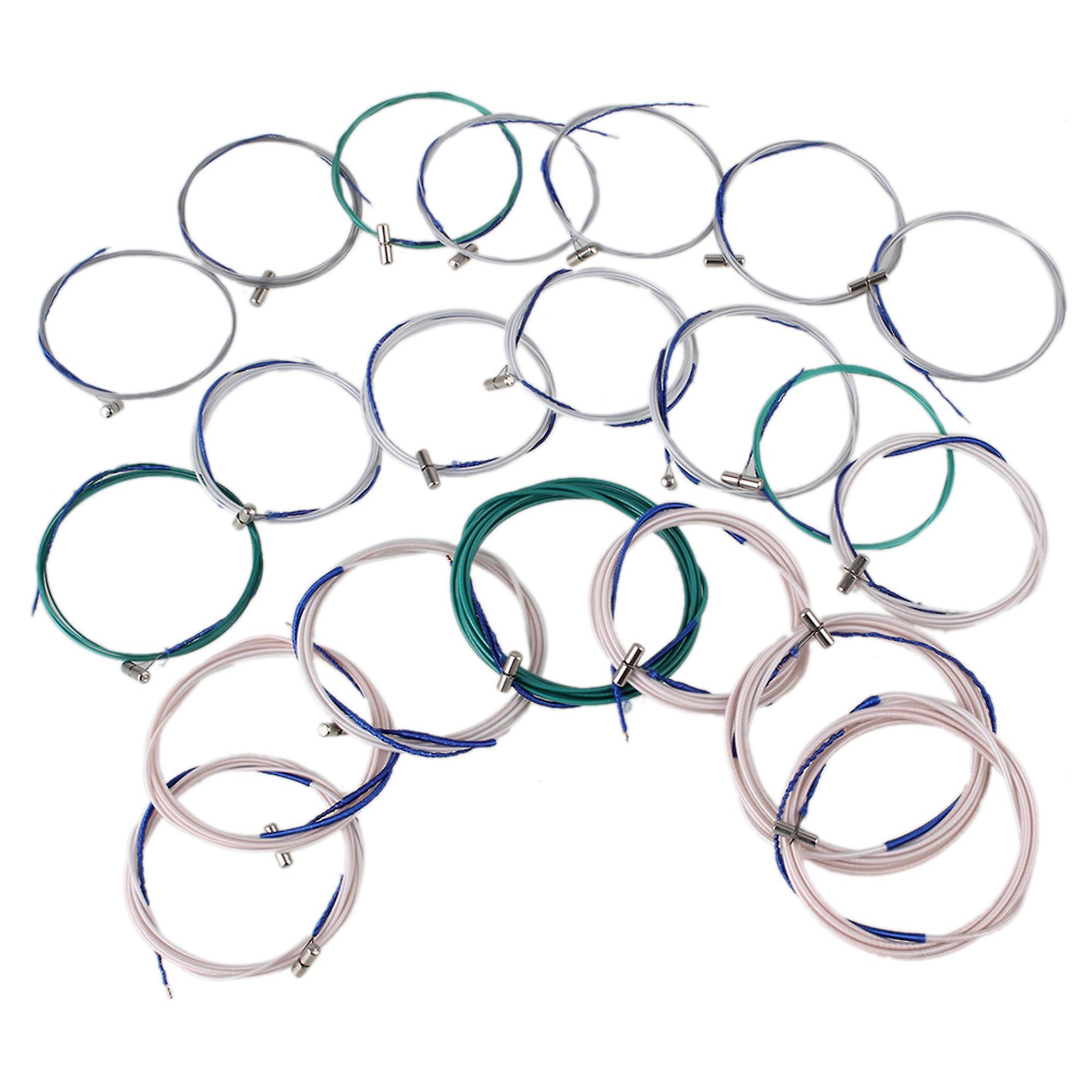 Chinese Guzheng Accessory Steel Wire and Nylon Guzheng String 1-21# Pack of 21