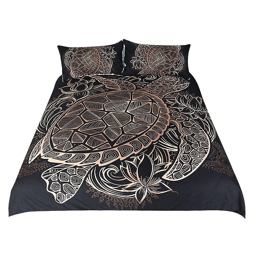 Polyester Breathable Comfortable Bedding Set Duvet Cover Set Pillowcase (Double)