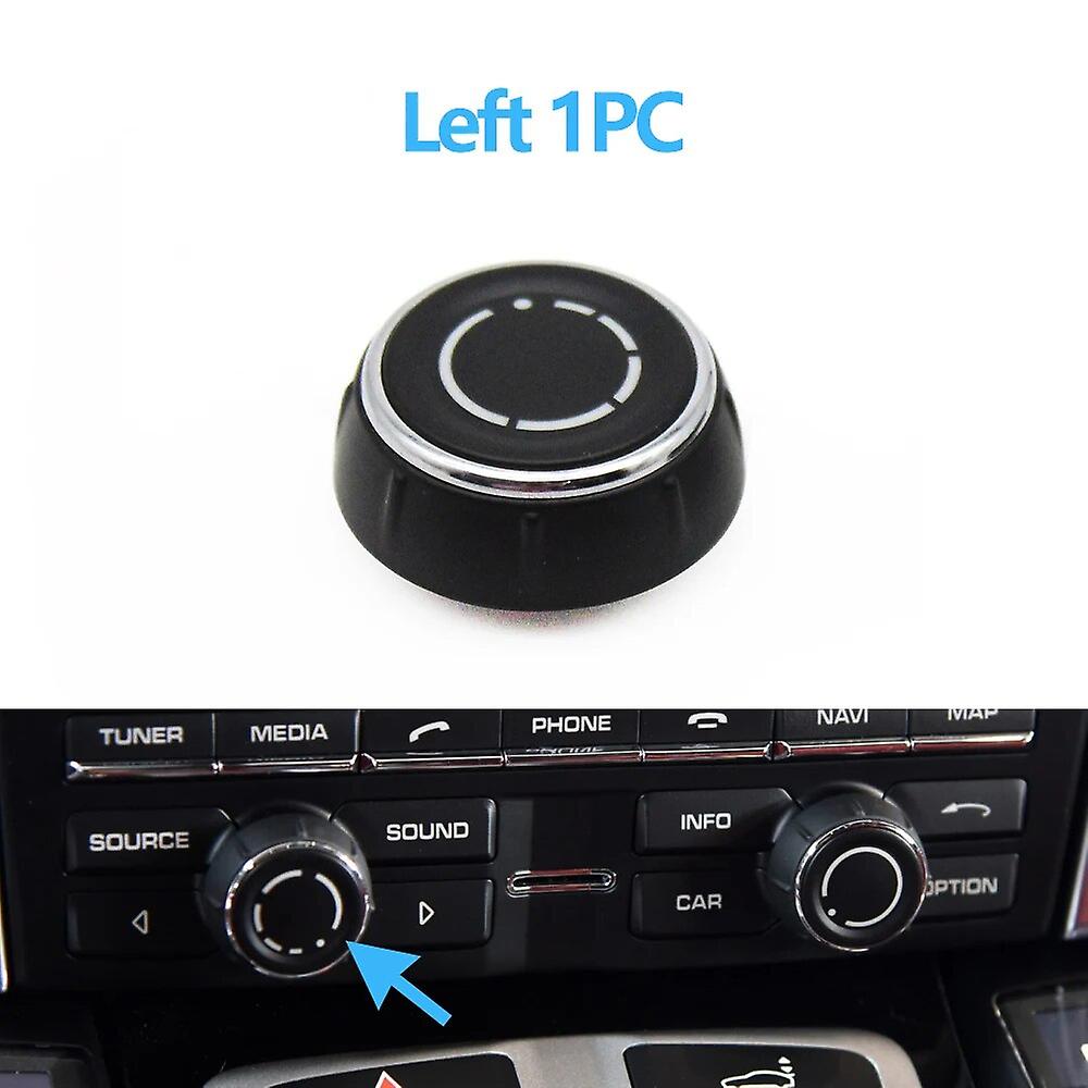 Car Center Console Audio Volume Knob Cover Cd Control Switch Button For Porsche Cayenne Panamera Macan Boxster 911 718 970