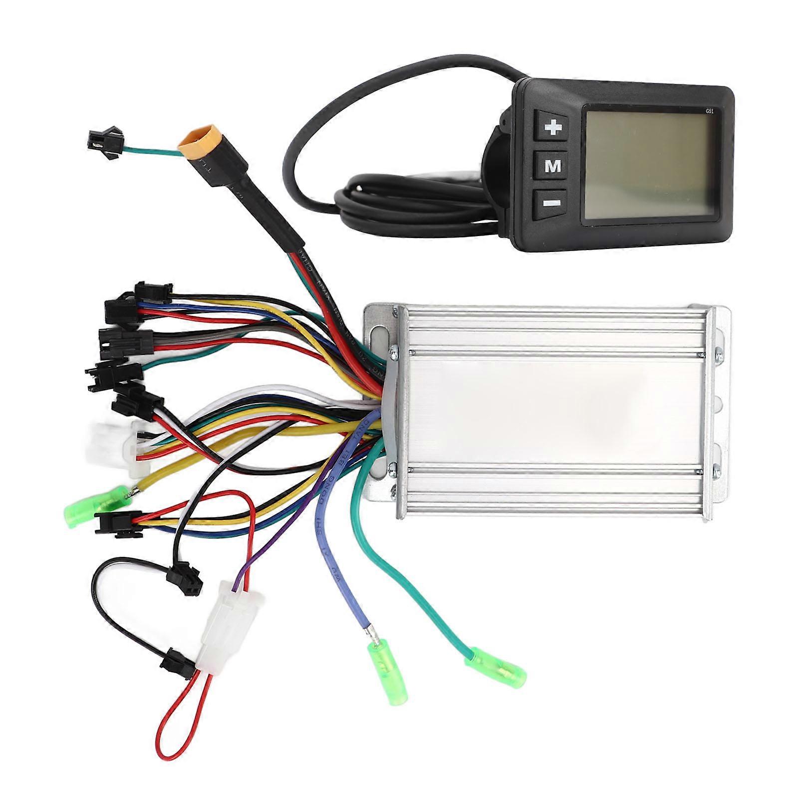 36V 48V 60V Electric Bicycle Motor Brushless Controller Kit Clear LCD Display Panel 350W 450W for Scooter 