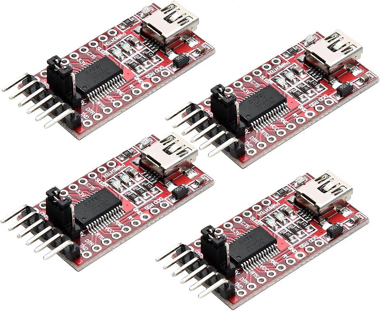4X FTDI FT232RL USB to TTL Serial Converter Adapter for 3.3V and 5V for Arduino Raspberry Pi