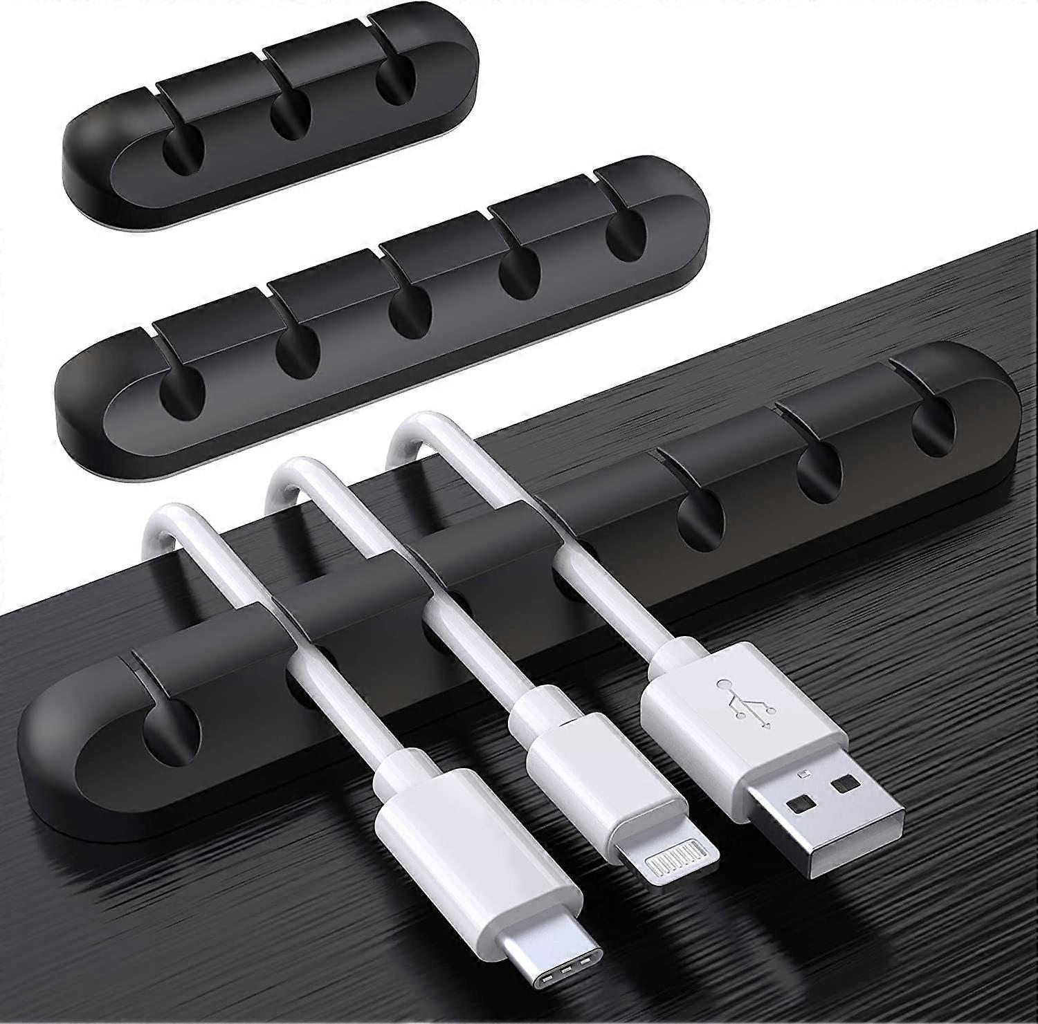 Cable Holder Cable Clips [3 Pack] Silicone Cable Management Self-Adhesive Cable Organizer
