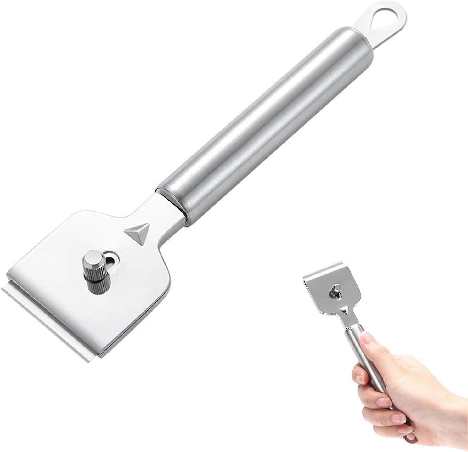 Glass ceramic hob/scraper, Silver