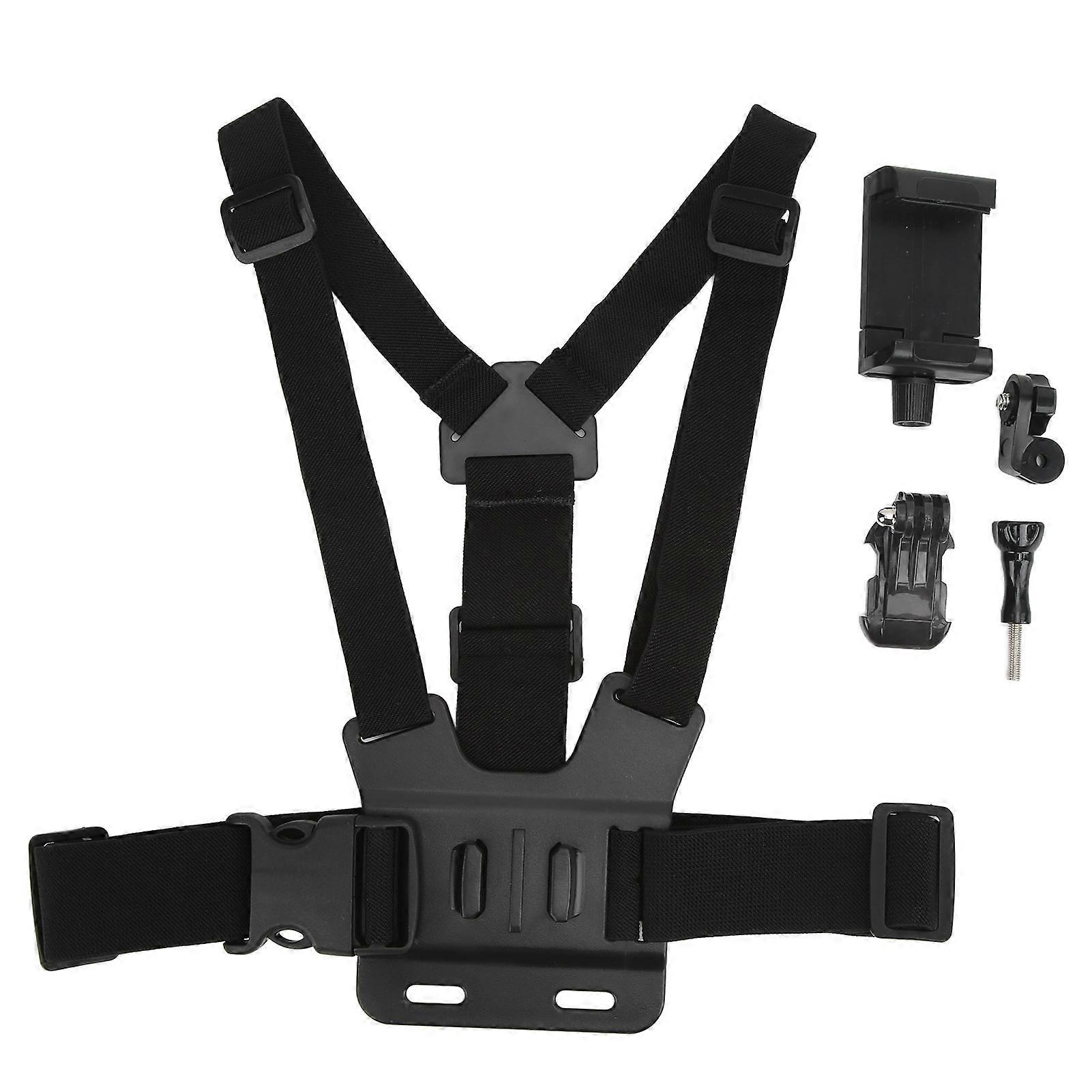 Cellphone Selfie Chest Mount Strap Adjustable Angle for Live Streaming Riding Sports Camera NO.7278
