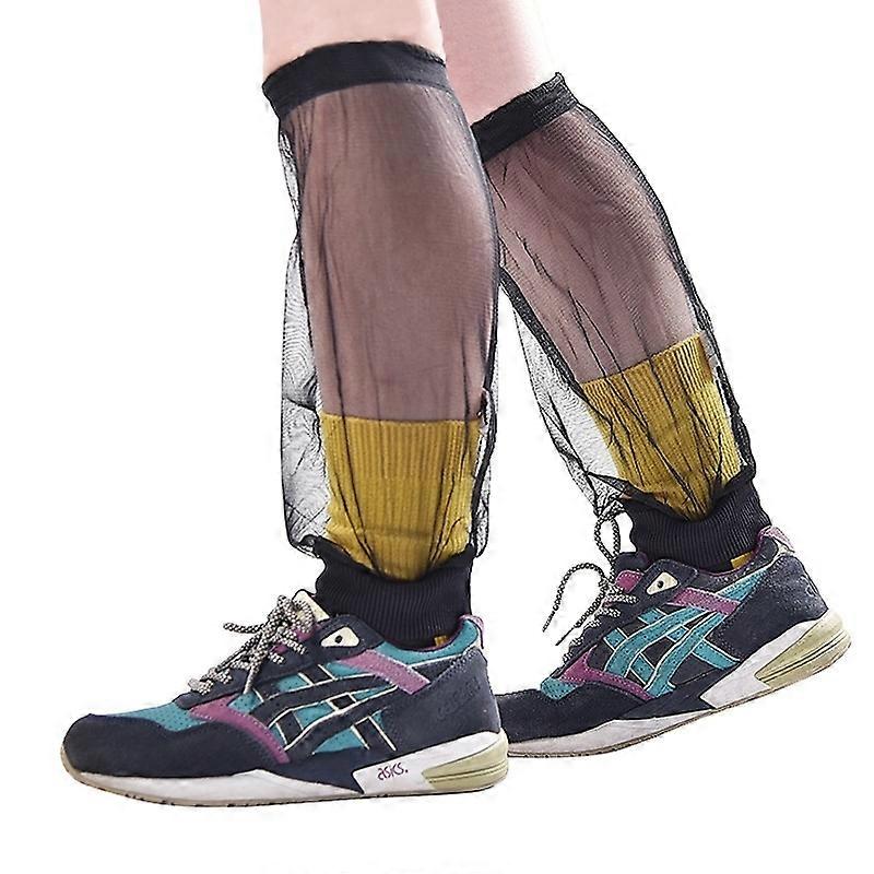 A pair Mosquito Insect Bite Pants Mesh Net Feet Protector Repellent Bug Pants For Outdoor Traveling