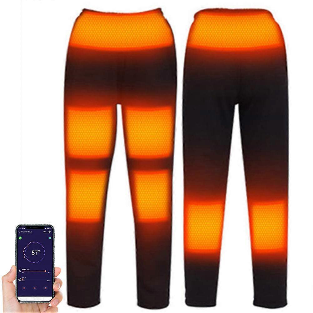 App Control Electric Heating Pants 5 Level Temperature Control Calf Thigh Knee Waist Abdominal Warmer Heating Elastic Trousers