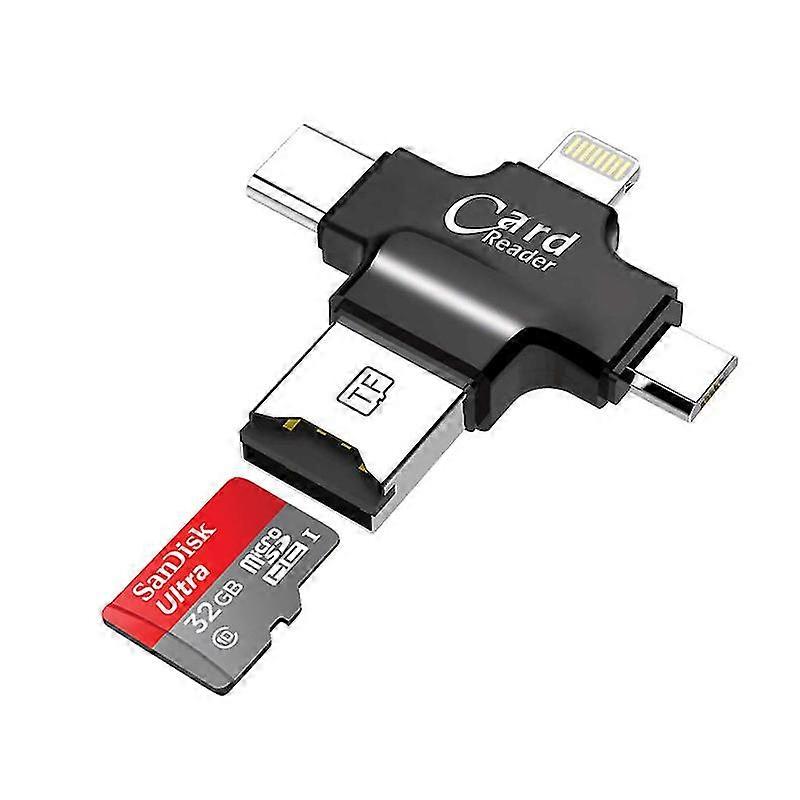Sd Card Reader 4 In 1 Usb 3.0 Sd Tf Cf Ms Memory Card Adapter