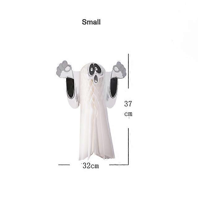 Halloween Party White Ghost Paper Hanging Ornaments Creative Halloween Decoration Kindergarten Bar Halloween Props Decor
