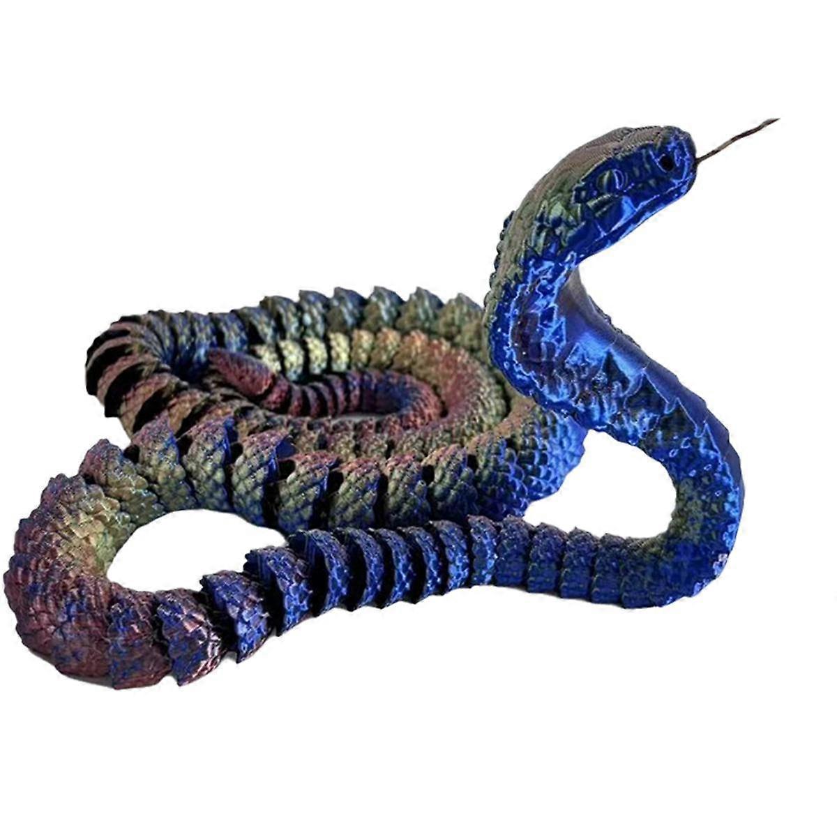 3D Printed Snake, Movable Snake, Real Printed Snake, Handmade Toy Birthday Gift, Desktop Decoration