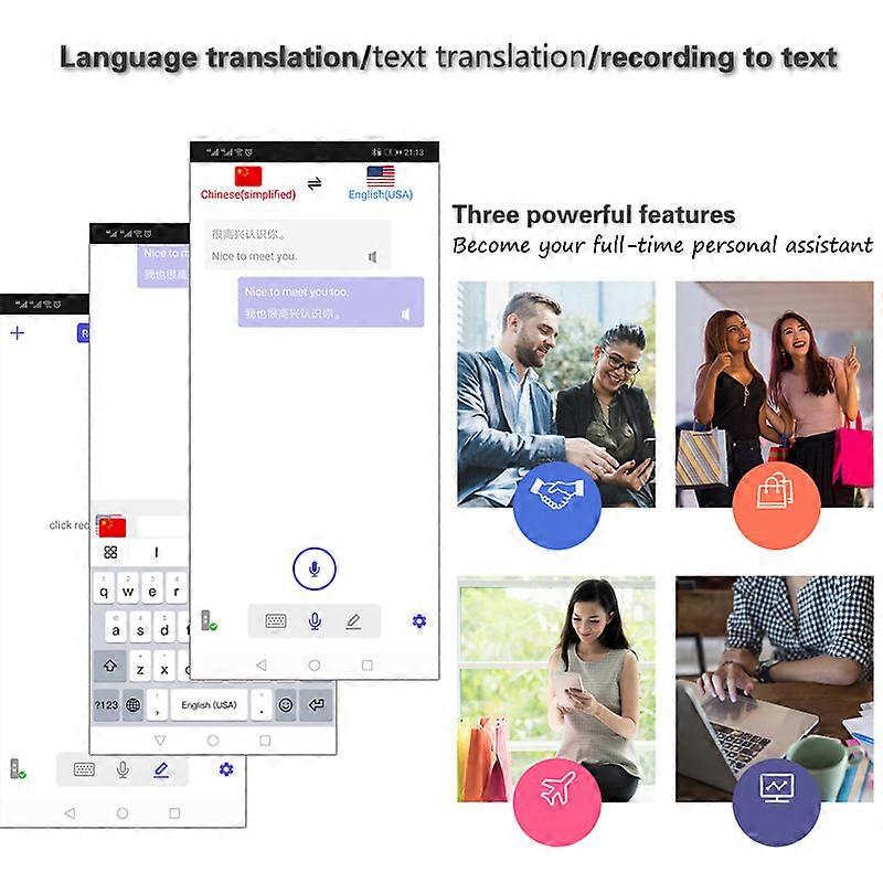 Smart Language Translator Device Handheld Voice Translation Machine Support 68 języków do podróży