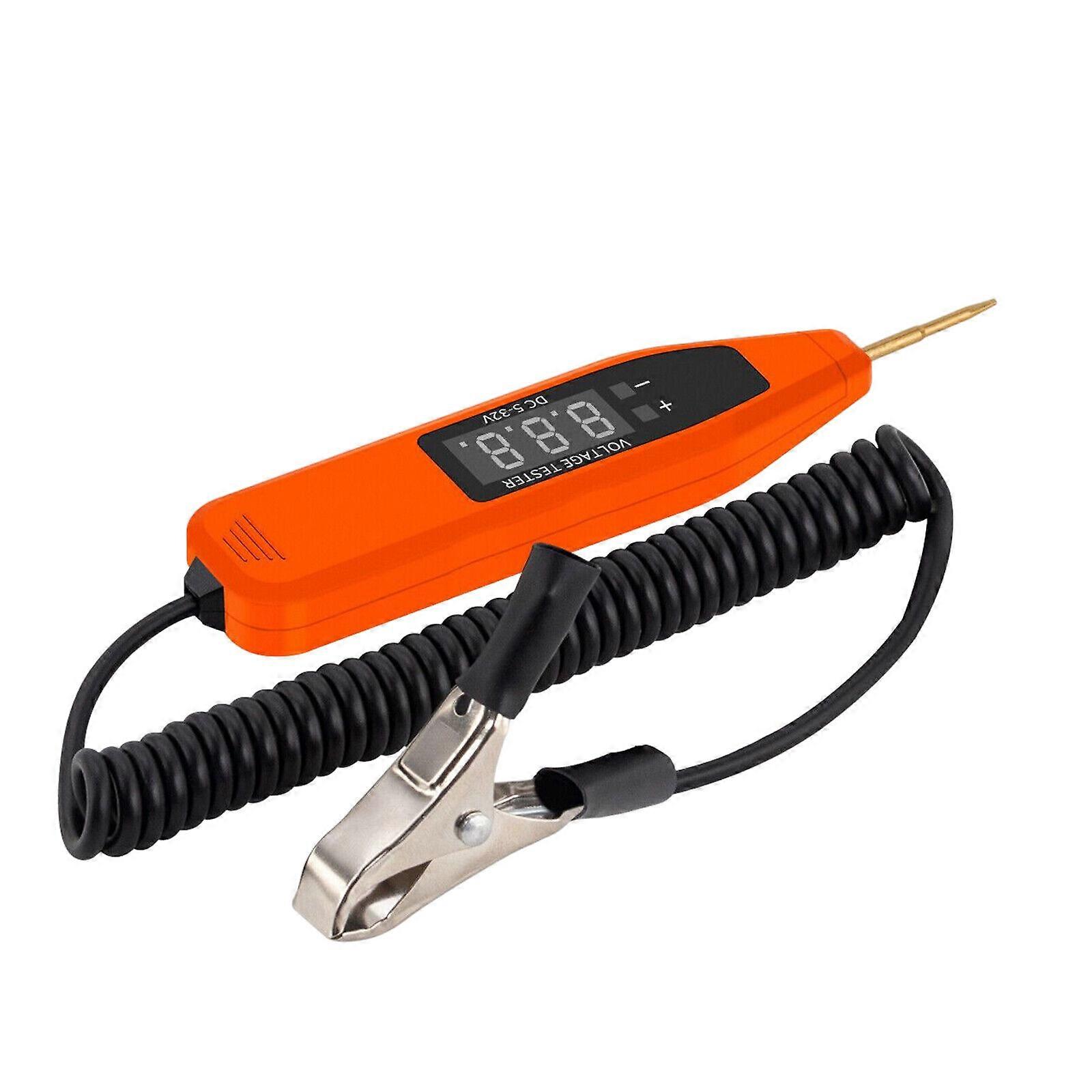 5-32v Voltage Tester Lcd Digital Display Electrical Circuit Tester Voltage Power Test Pen Probe Detector Automotive Scan Tool NEW