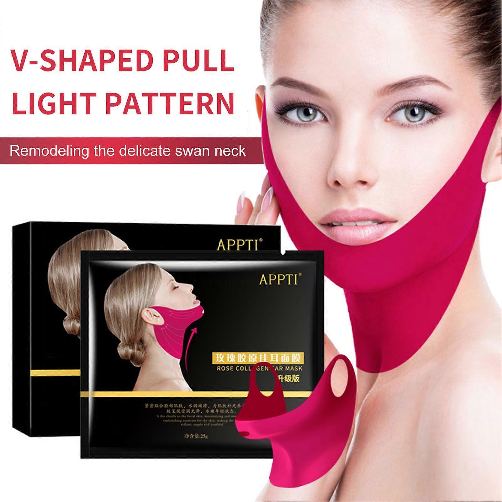 V Line Lifting Mask Double Chin Reducer Masks Anti-Aging and Anti-Wrinkle Face Masks for Double Chin Lifting Saggy Skin