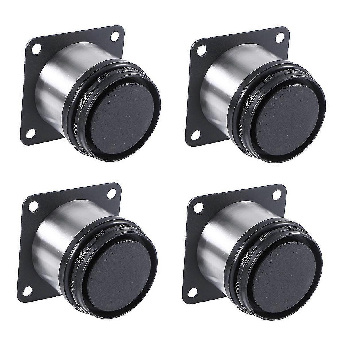 4pcsステンレススチールキッチン調節可能な足ラウンド家具脚